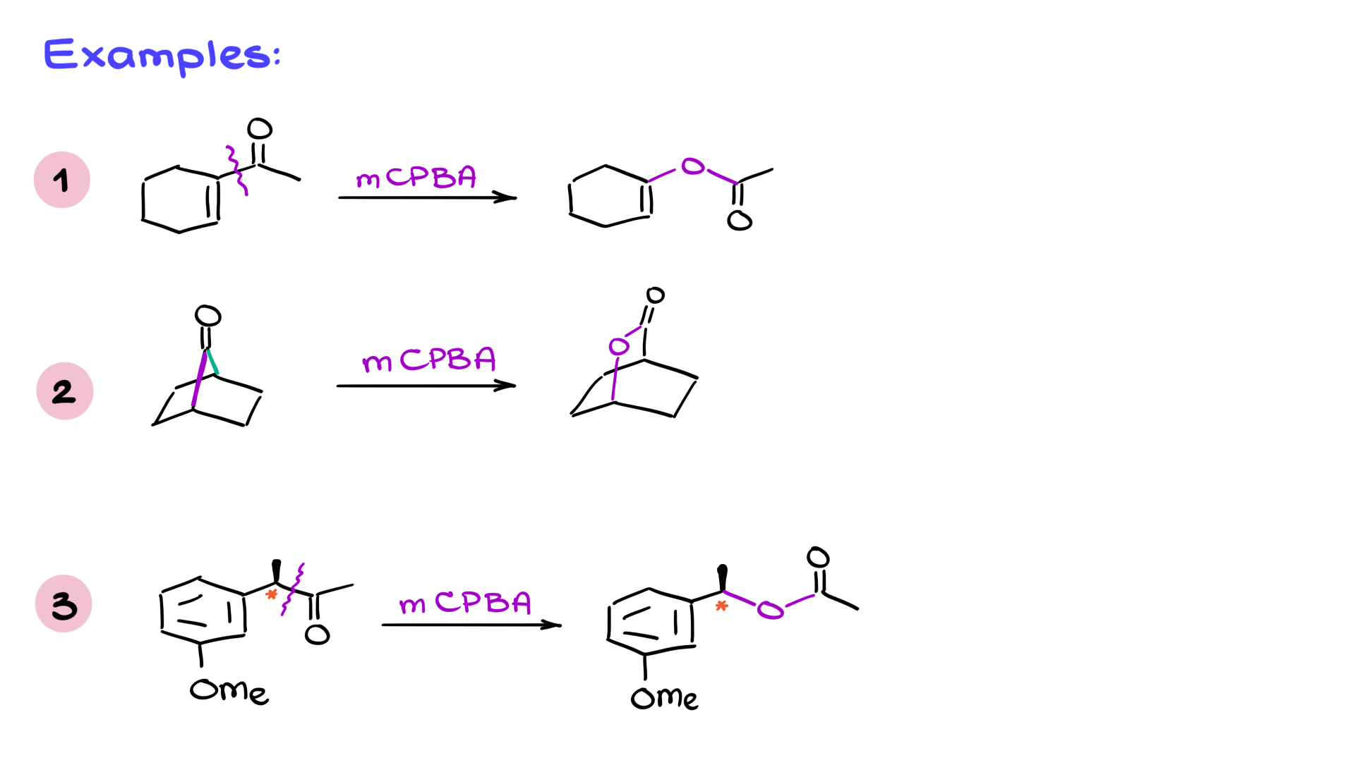 examples of the baeyer-villiger oxidation