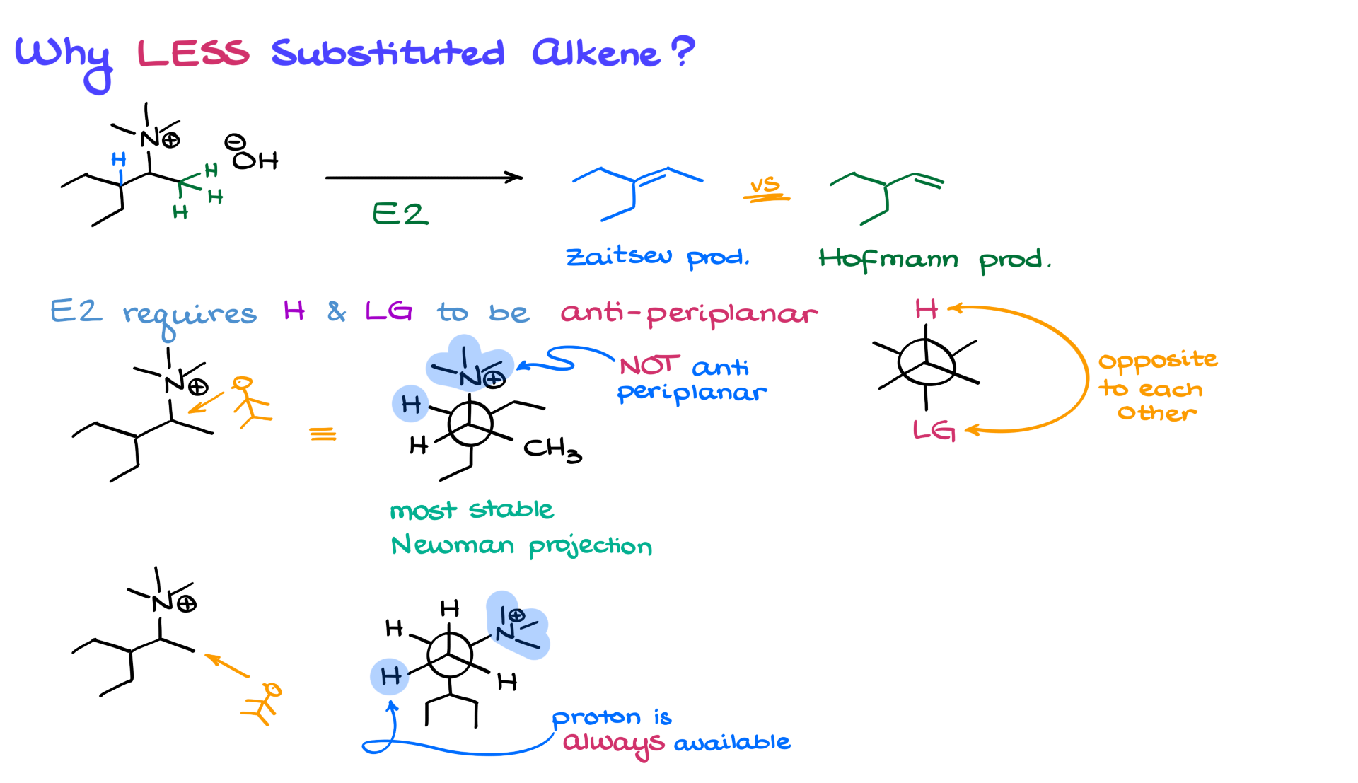 regioselectivity of the hofmann elimination