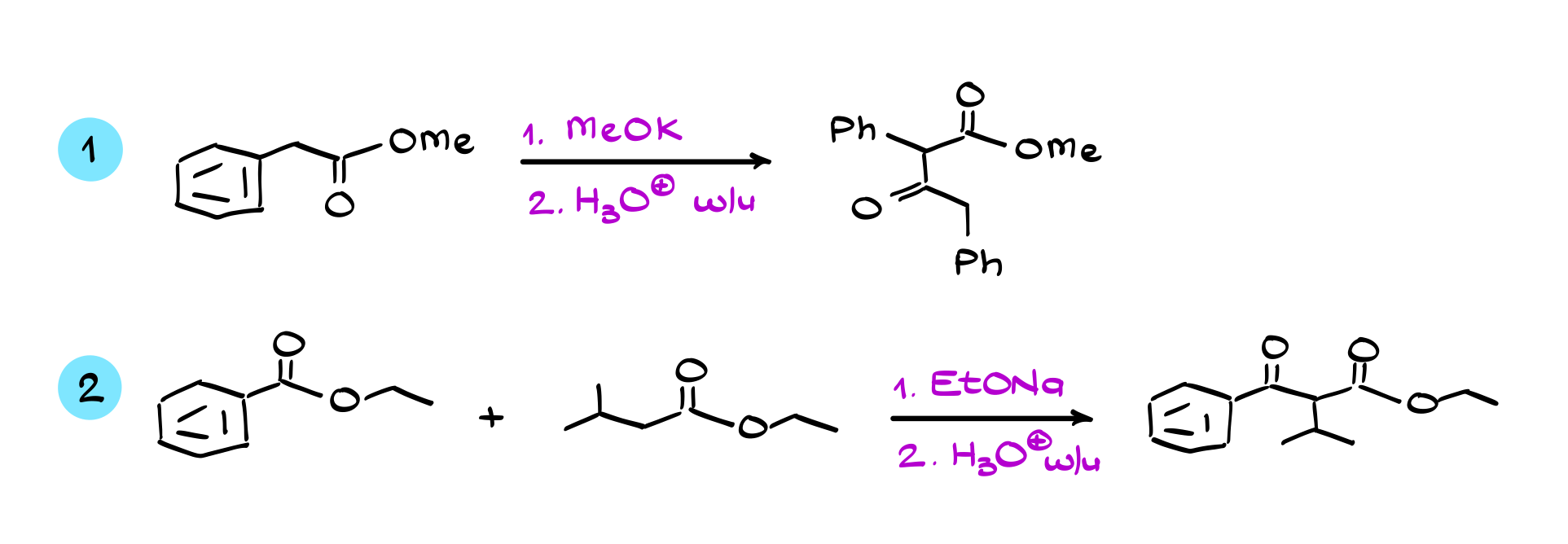 claisen condensation examples