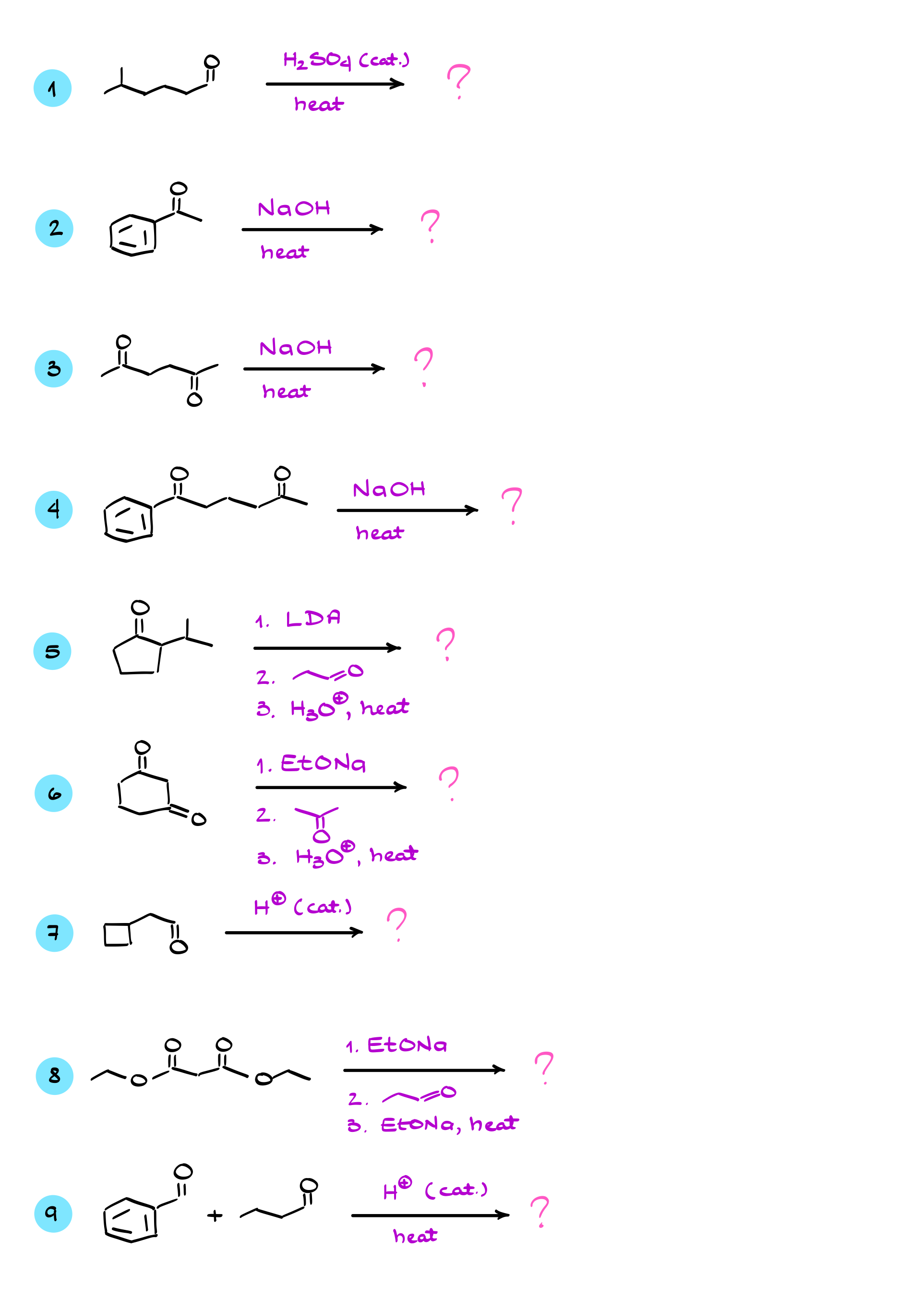 aldol condensation examples