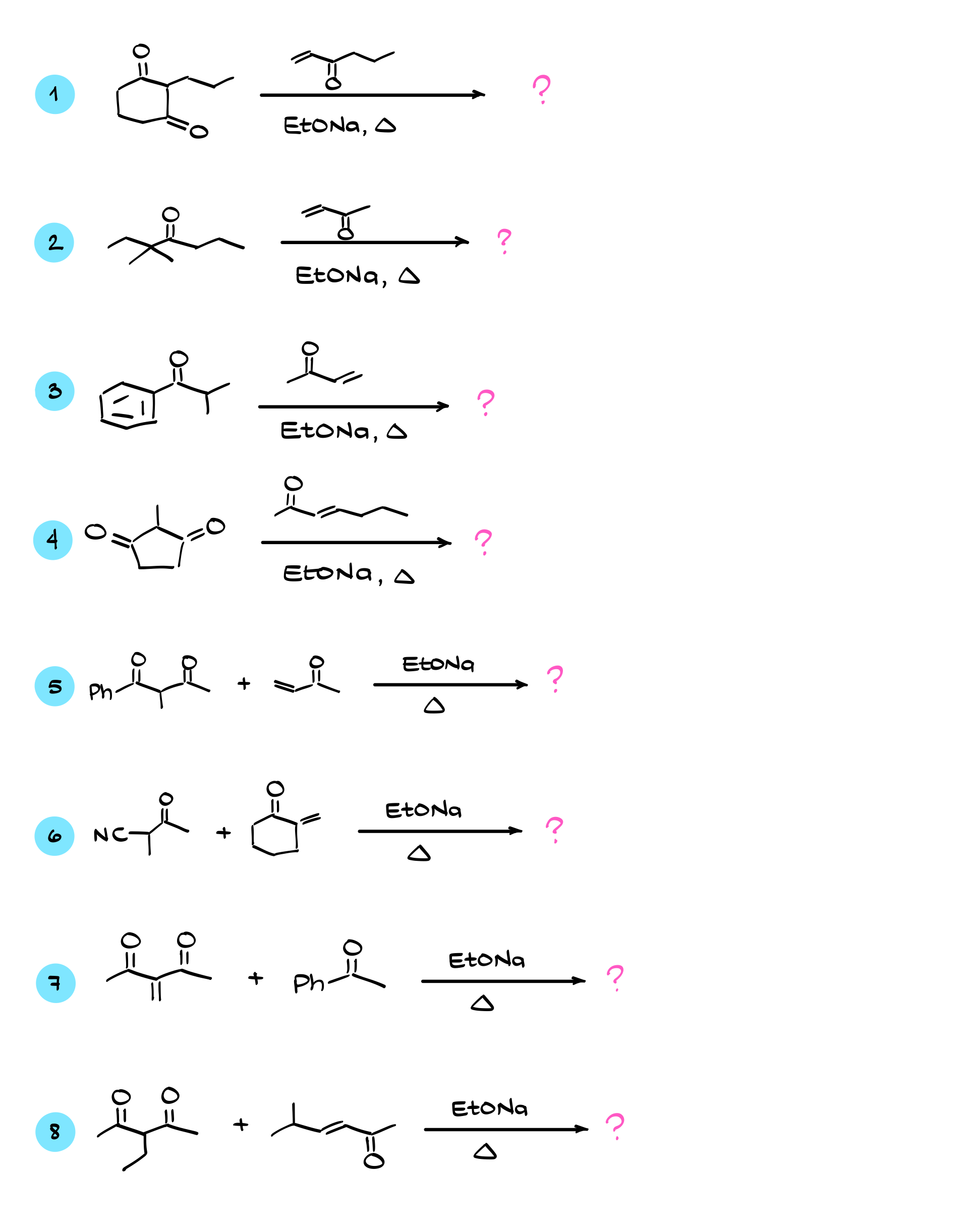 robinson annulation practice questions