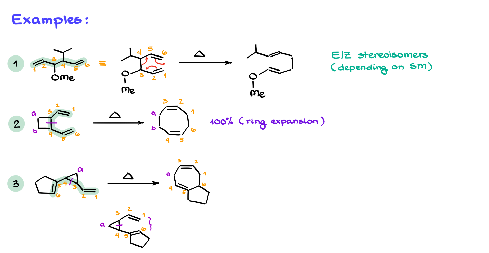 examples of the cope rearrangement